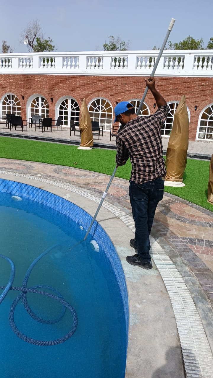 pool chemical treatment and maintenance service